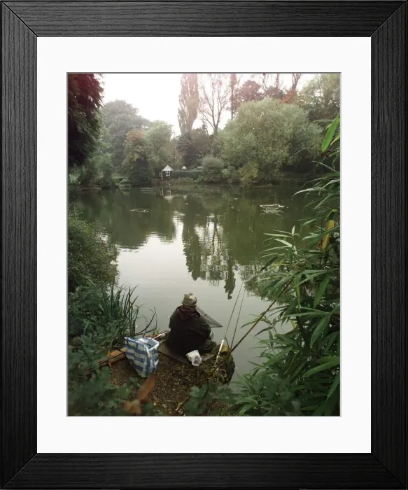 Framed Print : Fishing on the Moorpool Estate, Harborne Framed Print : Fishing on the Moorpool Estate, Harborne