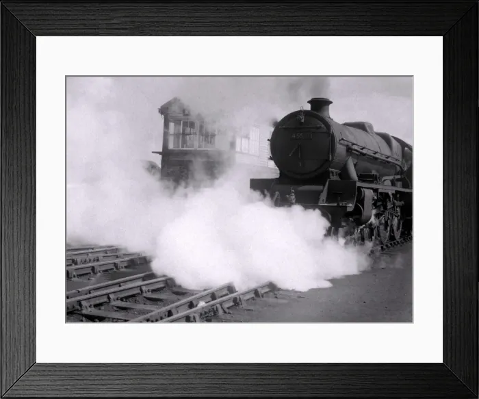 Framed Print : A steam train pulling into Bescot Railway Yard taken circ 1959 Framed Print : A steam train pulling into Bescot Railway Yard taken circ 1959