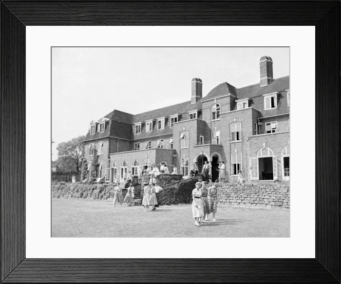 Framed Print : Teacher Training College Students from all over the world stroll together on lawns Framed Print : Teacher Training College Students from all over the world stroll together on lawns