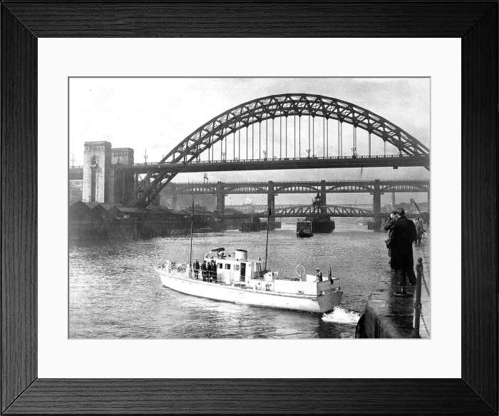 Framed Print : The yacht Elletra II on the River Tyne. c. 1955 Framed Print : The yacht Elletra II on the River Tyne. c. 1955