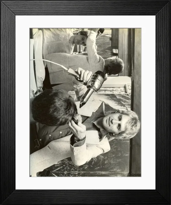Framed Print : Mens hairstyles - hairdressing salons - barber Framed Print : Mens hairstyles - hairdressing salons - barber