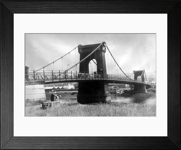Framed Print : The old Scotswood bridge. c. 1959 Framed Print : The old Scotswood bridge. c. 1959