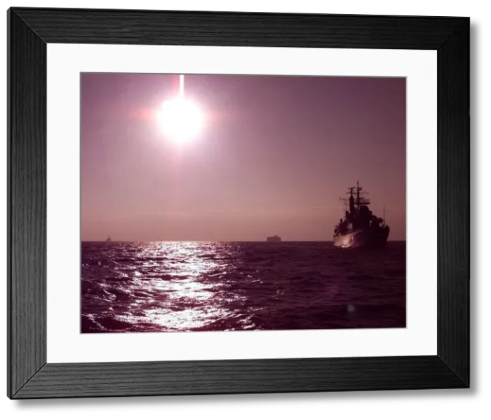 Framed Print : HMS Birmingham a type 42 destroyer Framed Print : HMS Birmingham a type 42 destroyer