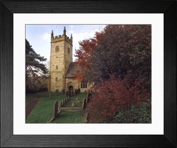 Framed Print : View in Halford towards the church Framed Print : View in Halford towards the church