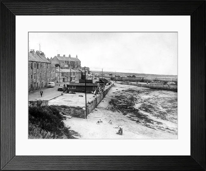 Framed Print : Seahouses in Northumberland. c. 1959
