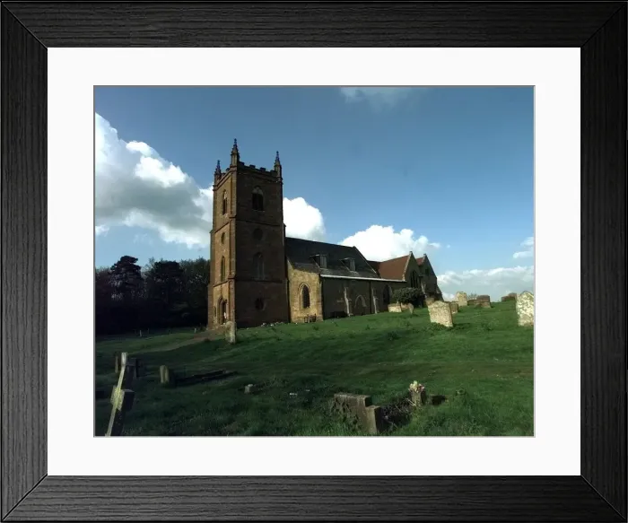 Framed Print : The Church and graveyad at Hanbury Framed Print : The Church and graveyad at Hanbury