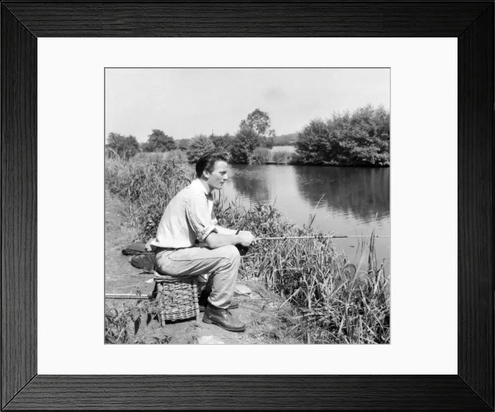 Framed Print : Angler Brian Gilks, from Erdington, is one of the many Birmingham men who fish the canal Framed Print : Angler Brian Gilks, from Erdington, is one of the many Birmingham men who fish the canal