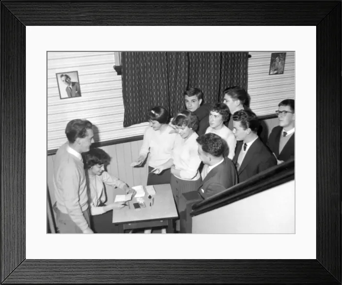 Framed Print : Officials Mick Jones (19) and Sally Brotheridge (20) check members Framed Print : Officials Mick Jones (19) and Sally Brotheridge (20) check members