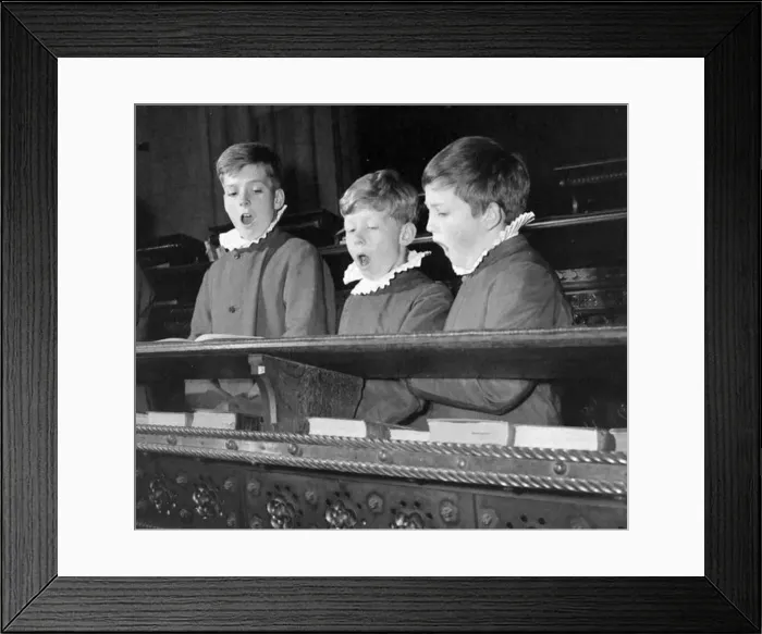 : Choristers practising at Lichfield cathedral. September 1959 : Choristers practising at Lichfield cathedral. September 1959