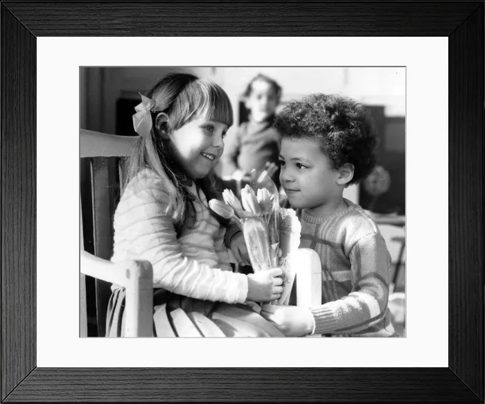 Framed Print : Valentines Day at Gee Street nursery in Newtown, B ham Framed Print : Valentines Day at Gee Street nursery in Newtown, B ham