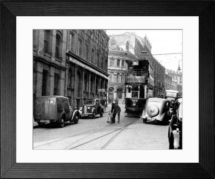 Framed Print : A tram at the jucntion of Albert Street and Hurst Street in Birmingham Framed Print : A tram at the jucntion of Albert Street and Hurst Street in Birmingham