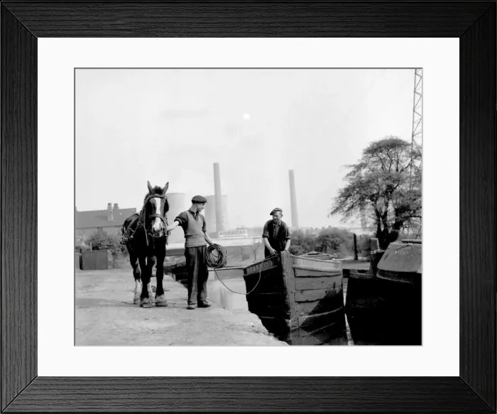 Framed Print : For some the canal is no pleasure ground. The life is hard and the hours long Framed Print : For some the canal is no pleasure ground. The life is hard and the hours long