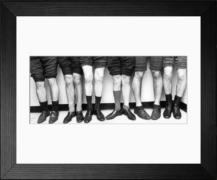 Framed Print : A line up for a knobbly knees