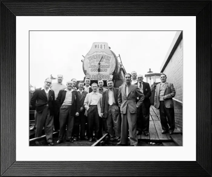 Framed Print : Dedicated special holiday trains ran throughout the 1950s Framed Print : Dedicated special holiday trains ran throughout the 1950s