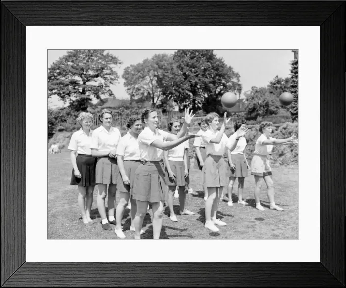 Framed Print : Teacher Training College First year students from Froebel college playing an Framed Print : Teacher Training College First year students from Froebel college playing an