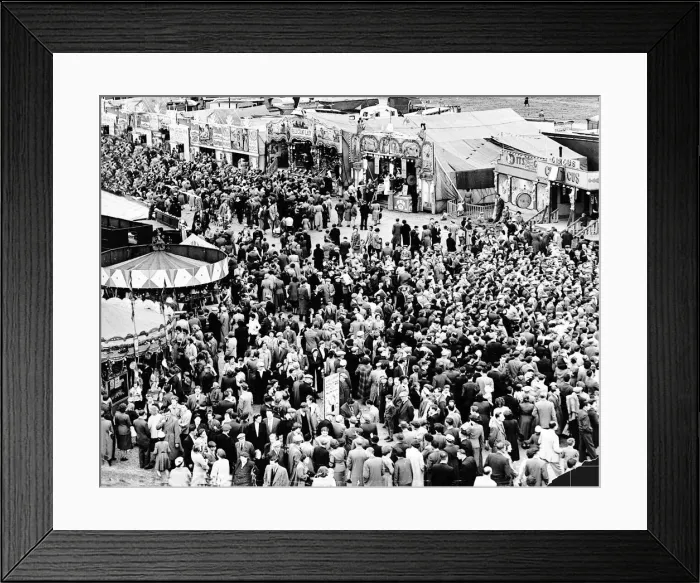 Framed Print : Some of the sideshows available to the corwds at the Hoppings in 1955 at Newcastle Town Framed Print : Some of the sideshows available to the corwds at the Hoppings in 1955 at Newcastle Town