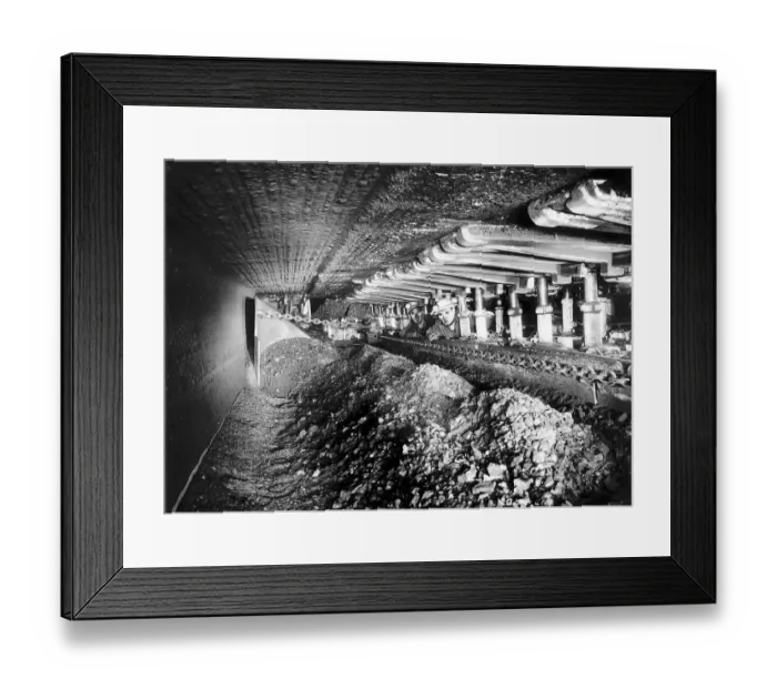 Framed Print : The light-up project was brought in to increase output from machines such as the one in