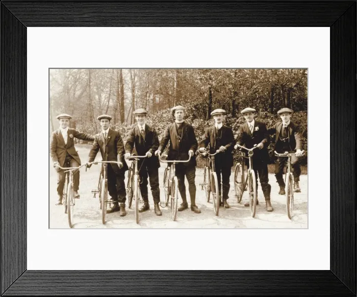 Framed Print : Jesmond Dene Cycle Club in 1912 Framed Print : Jesmond Dene Cycle Club in 1912