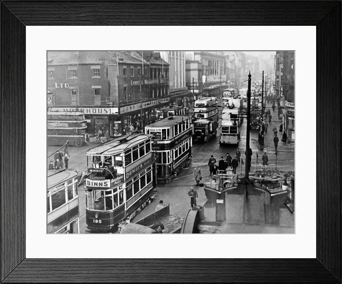 Framed Print : Northumberland Street, Newcastle in November 1938 Framed Print : Northumberland Street, Newcastle in November 1938