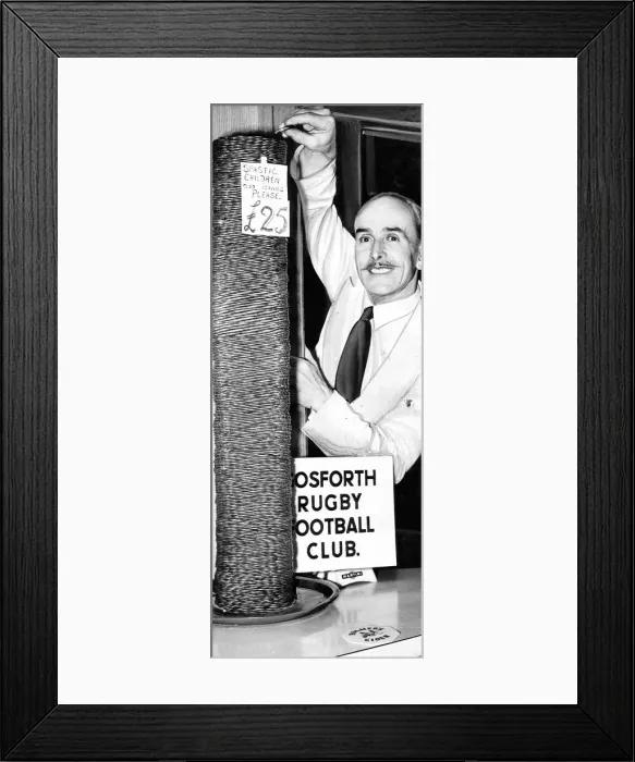 Framed Print : This column of pennies tended with pride by Mr. R. Walsh in the bar of Moor Court Squash Framed Print : This column of pennies tended with pride by Mr. R. Walsh in the bar of Moor Court Squash