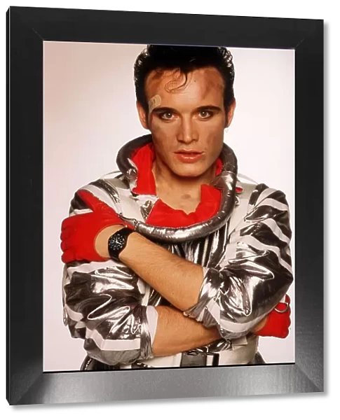 Adam Ant lead Singer of the pop group Adam and the Ants promotional picture for record