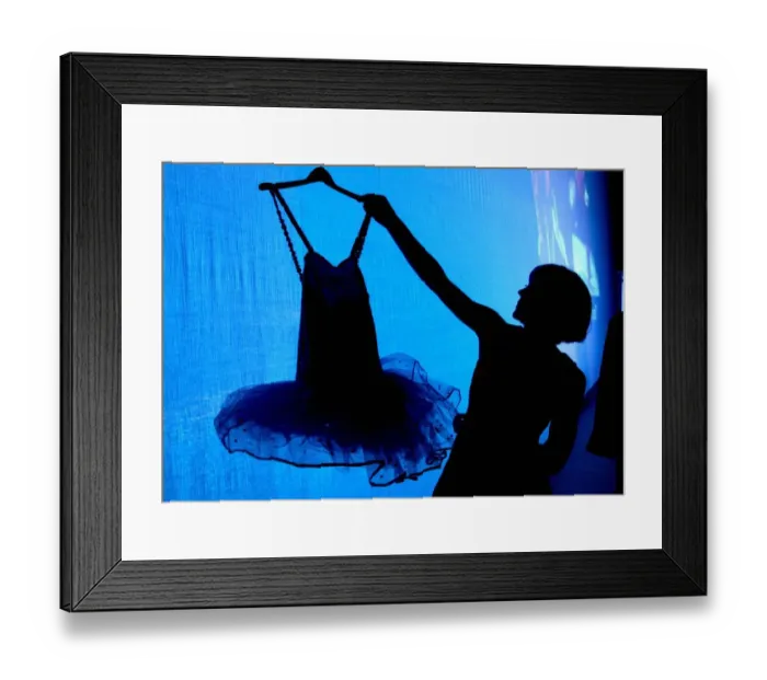 Framed Print : Dancer Deborah Ford prepares for a perfomance during the launch of the first Cardiff