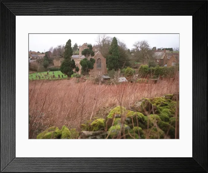 Framed Print : General view of the church in Ratley Framed Print : General view of the church in Ratley