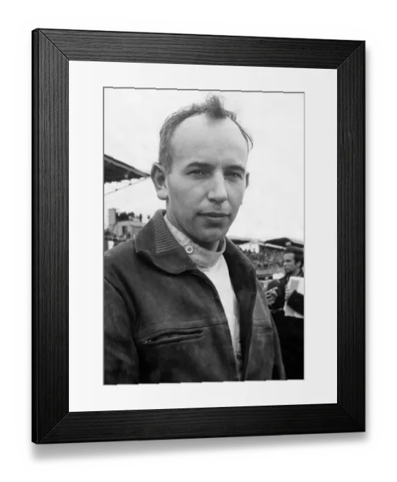 Framed Print : John Surtees at the European Grand Prix at Brands Hatch Framed Print : John Surtees at the European Grand Prix at Brands Hatch