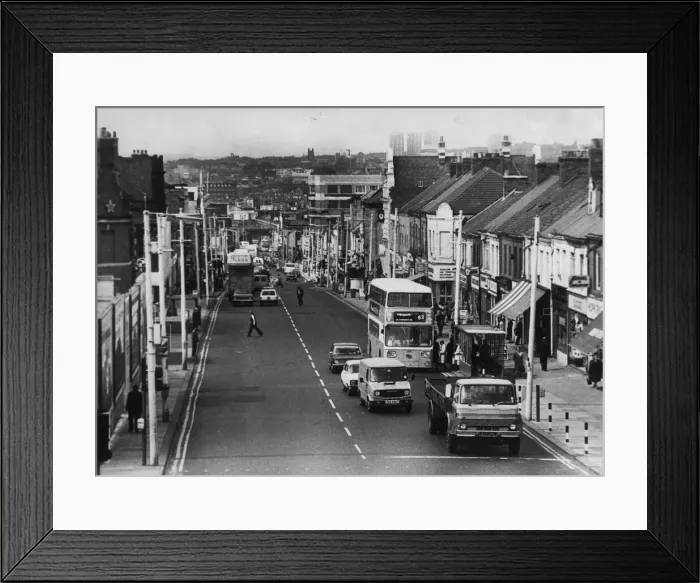 Framed Print : Shields Road in Byker, Newcastle. Circa 1979 Framed Print : Shields Road in Byker, Newcastle. Circa 1979