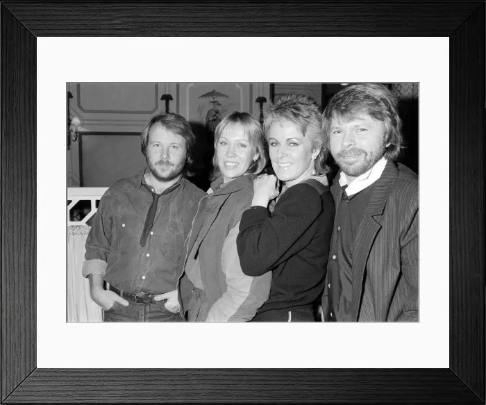 Framed Print : Abba Swedish Pop band November 1982 celebrating 10 years together Framed Print : Abba Swedish Pop band November 1982 celebrating 10 years together
