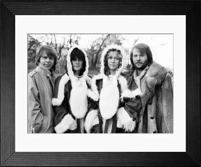 Framed Print : Abba in Sweden for christmas October 1980 Framed Print : Abba in Sweden for christmas October 1980