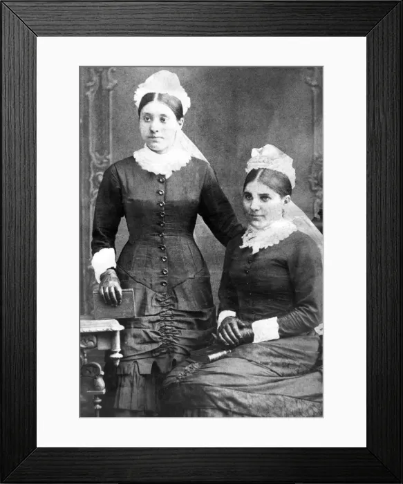 Framed Print : This was the regulation dress for wormen who were to be confirmed in 1885 Framed Print : This was the regulation dress for wormen who were to be confirmed in 1885