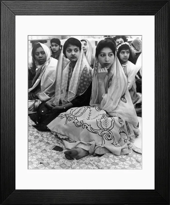 Framed Print : Moslem Women, in bare feet, photographed at the Id al Fitr festival celebration Framed Print : Moslem Women, in bare feet, photographed at the Id al Fitr festival celebration