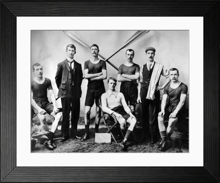 Framed Print : Chester-le-Street rowing club in 1901 Framed Print : Chester-le-Street rowing club in 1901
