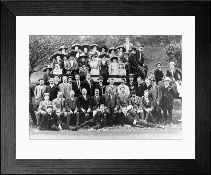 Framed Print : The annual cyclists meeting at Barnard Castle in 1906