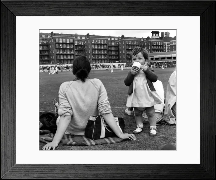 Framed Print : Glamorgan County Cricket Club. The scene at the Glamorgan v Pakistan match at Arms Park