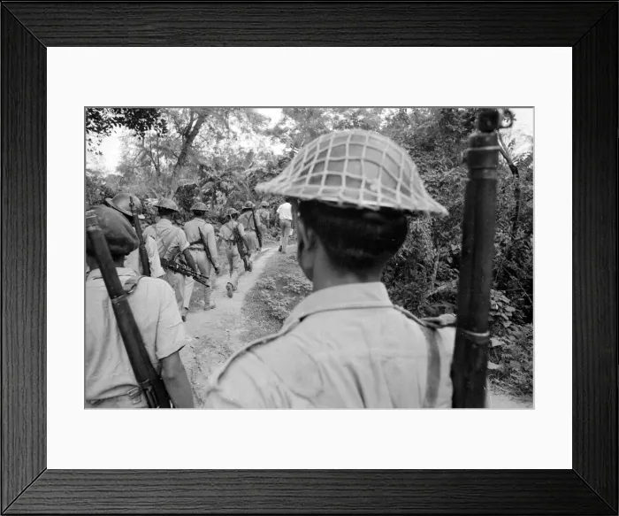 Framed Print : A large area of East Pakistan territory is under the control of the Bangladesh Freedom