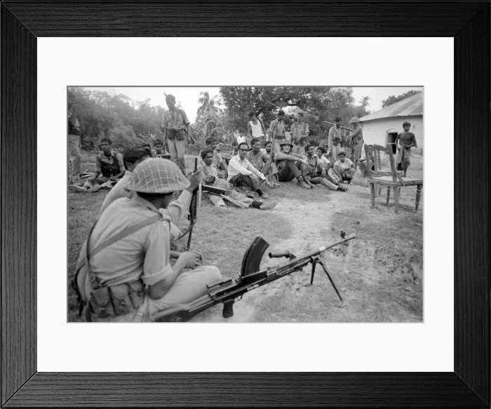 Framed Print : Pakistan - Bangladesh Civil War June 1971 A large area of East Pakistan