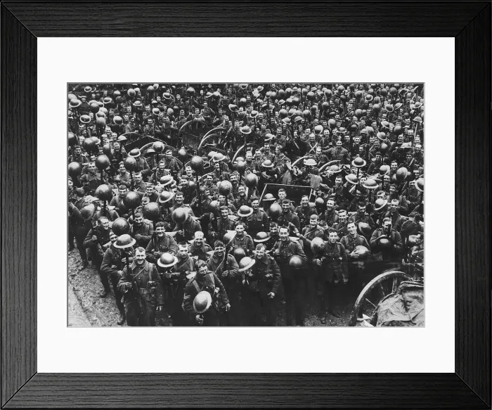 Framed Print : World War One - Loyal North Lancashires parading May 1916 Framed Print : World War One - Loyal North Lancashires parading May 1916