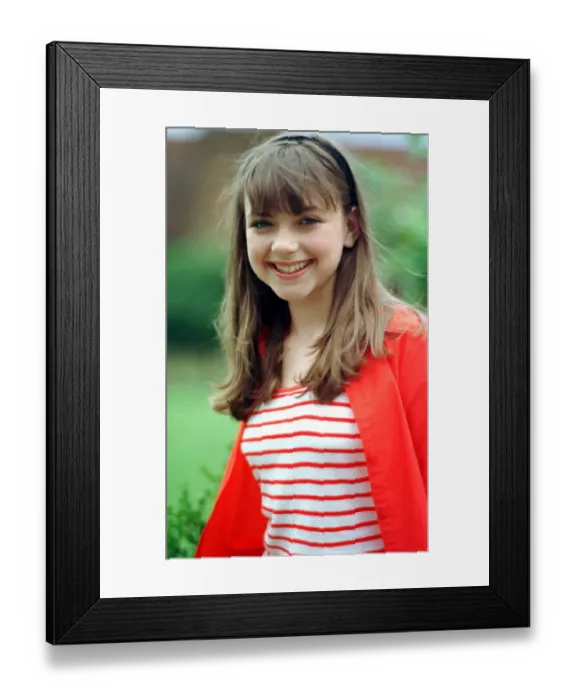 Framed Print : Charlotte Church ages 13 at Hatfield House July 1999