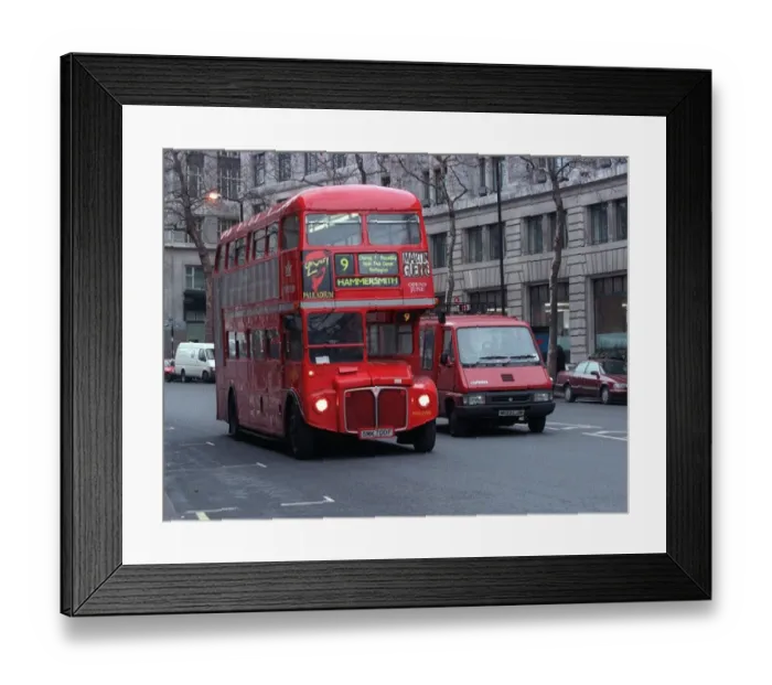 Framed Print : Buses London Bus Number 9 Nine in the Aldwych London DBase Framed Print : Buses London Bus Number 9 Nine in the Aldwych London DBase