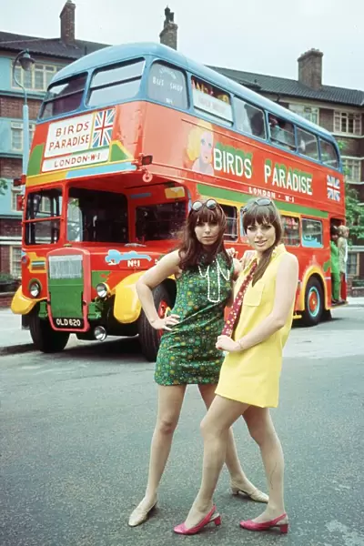 London Transport Bus converted into a mobile boutique Birds Paradise