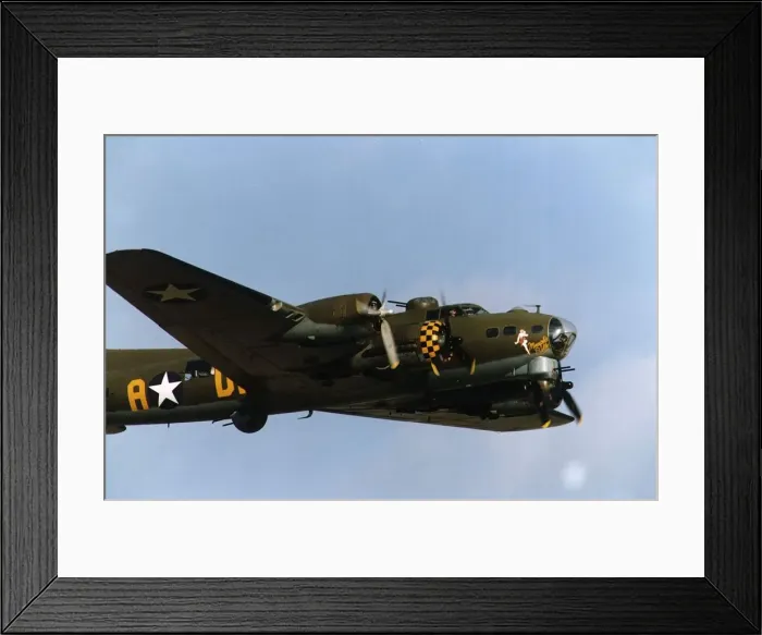 Framed Print : Aircraft Boeing B17 Flying Fortress USAF WW2 Bomber used in the film Memphis Bell Framed Print : Aircraft Boeing B17 Flying Fortress USAF WW2 Bomber used in the film Memphis Bell