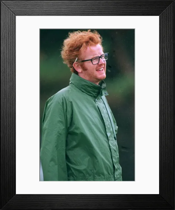 Framed Print : Chris Evans DJ playing golf Inverness circa 1999 Framed Print : Chris Evans DJ playing golf Inverness circa 1999