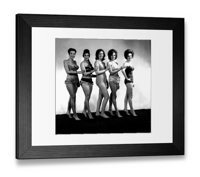 Framed Print : Delia Smith TV Cook in travel promotion in 1962 Delia is pictured on far right Framed Print : Delia Smith TV Cook in travel promotion in 1962 Delia is pictured on far right