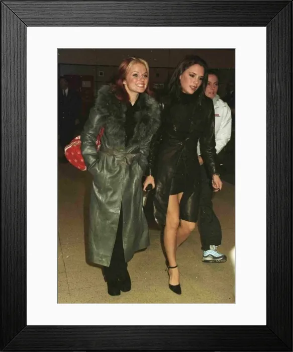  : Spice Girls Victoria Geri leaving Heathrow for Madrid November 1997