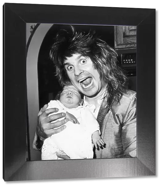 Ozzy Osbourne with his new baby son Jack