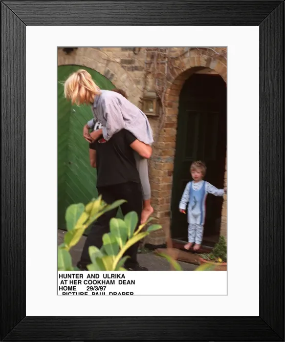 Framed Print : Ulrika Jonsson TV presenter back together with boyfriend Gladiator Hunter alias James