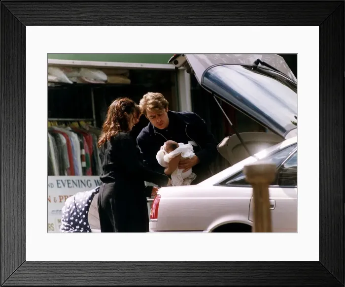 Framed Print : Jonathan Ross TV Presenter and wife Jane Framed Print : Jonathan Ross TV Presenter and wife Jane
