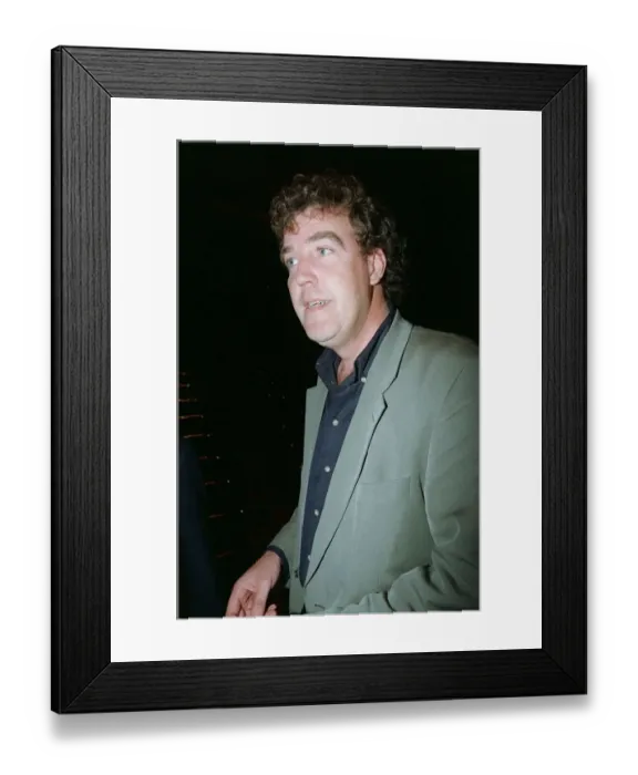 Framed Print : Jeremy Clarkson TV Presenter September 98 Arriving at the Lyceum theatre in london